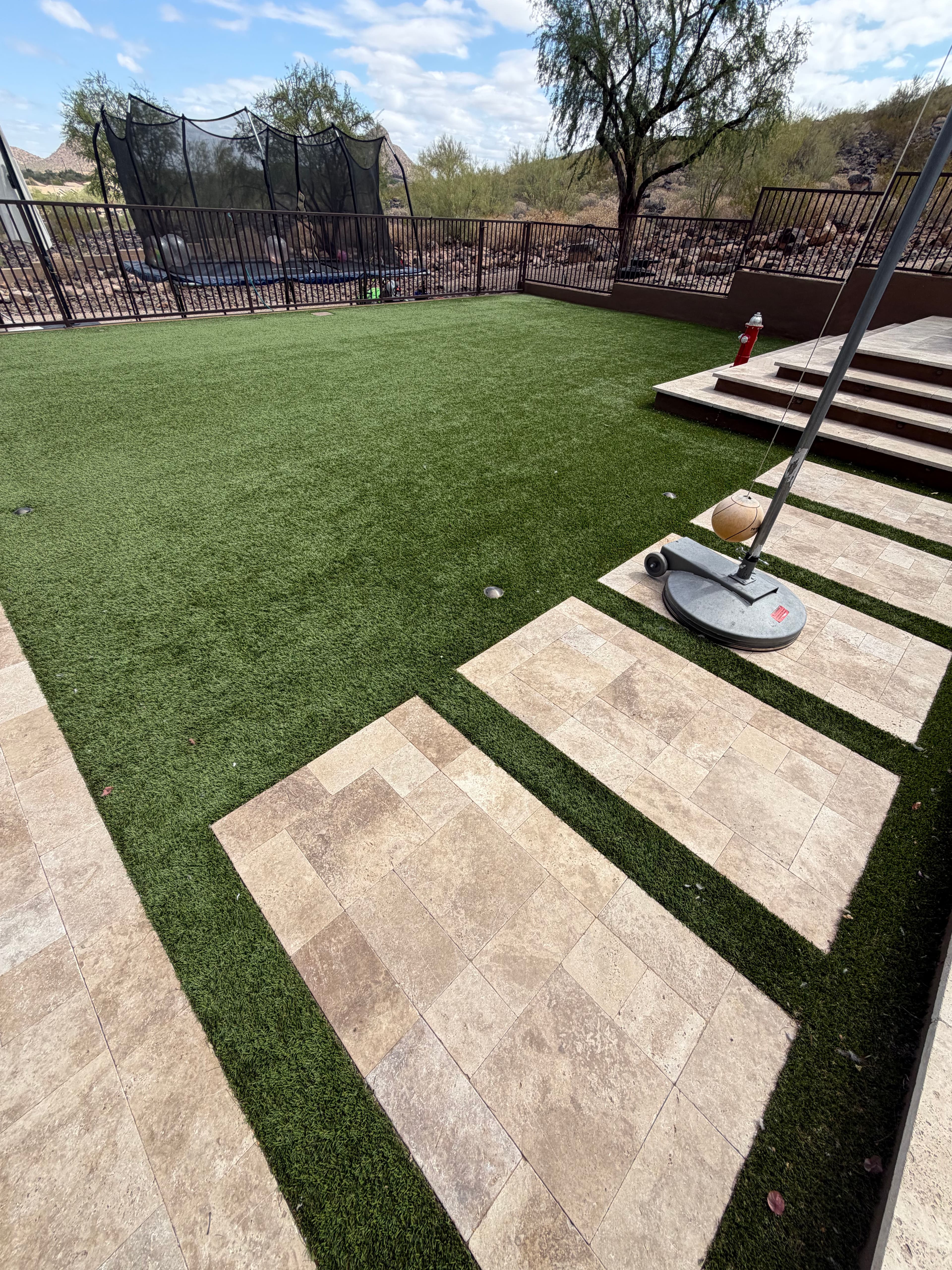 Project Quarterly Turf Maintenance Keeps This Backyard Looking Sharp image